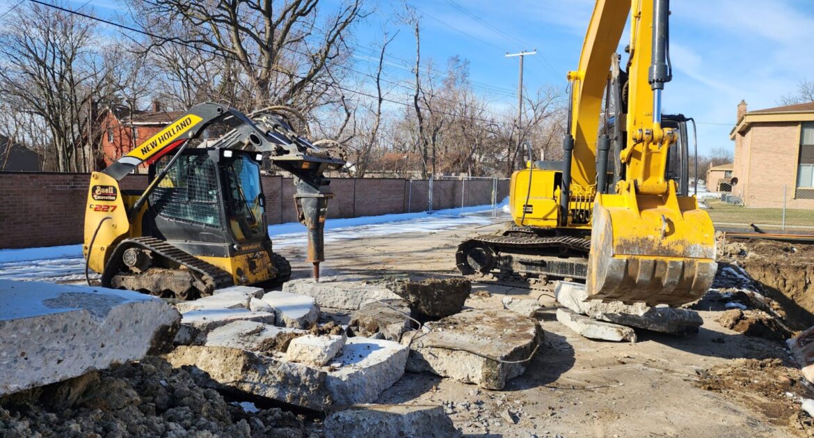 Concrete Wall Demolition in Monroe MI